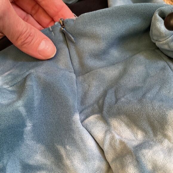 High waisted flare blue tie dyed pants - Picture 9 of 9